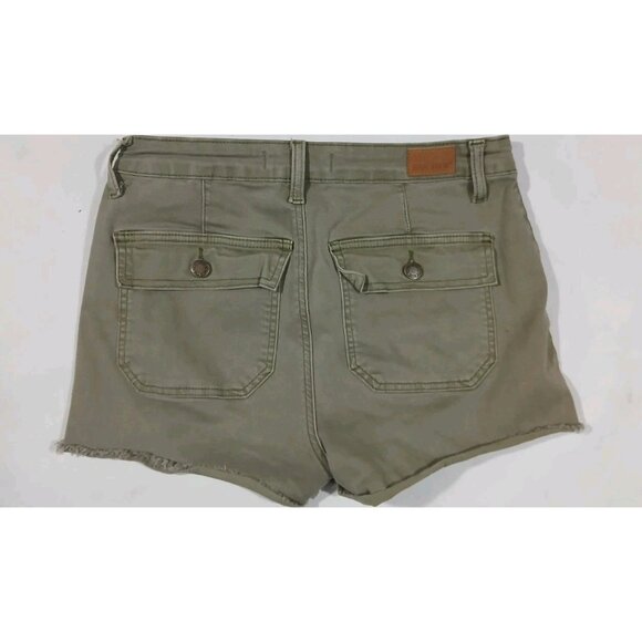 Judy Blue Mid Rise Raw Hem Jean Shorts - Picture 7 of 9